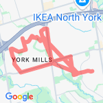 10K Denlow route map