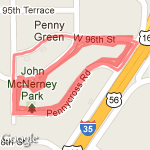 Regular one hour walk route map