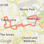 Running Room SunAM 13K route map