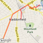 June 24 Haddonfield run route map