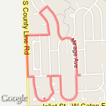 home 2 miles route map