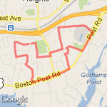 Town Hall / Library route map