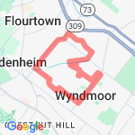 Wyndmoor full run route map
