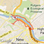 5.27 miles route map