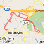Ballantyne Business Park route map