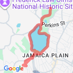 Brookline-Olmstead Park route map