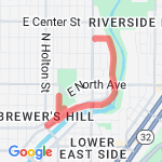 Water 2 miles route map