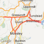 Dovestones route map