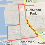 4 mile norfolk route map