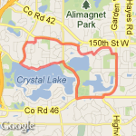 Down Gardenview route map