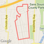 Wyandanch Drive 3 Mile route map