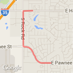 Rock Road 3 mi route map