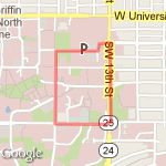 1.24 Mile route map