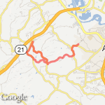 Rock Creek route map