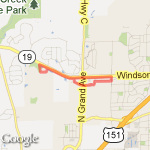 2.97 miles route map