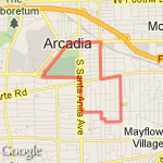 arcadia park loop route map