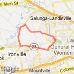 8 mile loop route map