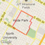 hyde park 2+ miler route map