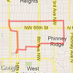 Ballard Pool loop via Ballard Market route map