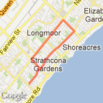 6.7km/4.2mile run route map