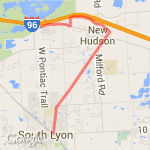 Huron rail trail route map