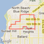 Hilly Cemetary Loop route map
