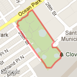 Clover Park route map