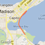 Full Moon 5k route map