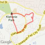 2 mile home route map