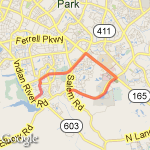 Dam Neck/PA/Independence route map