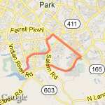 Dam Neck/PA/Lynnhaven/Salem/Independence route map