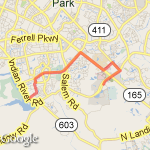 Dam Neck/Rosemont/Concert/PA/Indep route map