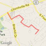 House to walgreens route map