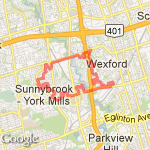 my weekend route to banbury route map