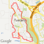 Tuscany 10k route map
