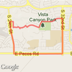 pecos around park mountain vista dr route map