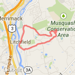 8 Mile Loop: Hillcrest/Route3/Pinecrest route map