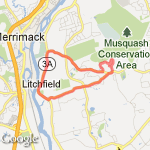 8 Mile Loop: Hillcrest/Route3/Pinecrest route map