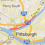 Pittsburgh Heart Walk route map