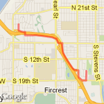 West Scott Pierson Trail/Optimist Park route map