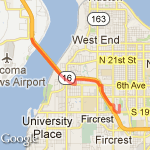 Narrows Bridge route map