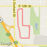 Neighborhood route map