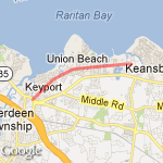 home to matawan route map