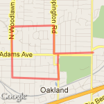 Lockwood/Berry Loop route map