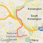 Rock Creek park route map