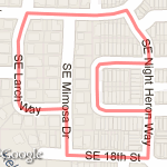 .56 mile loop route map
