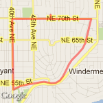 AM run route map