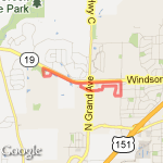 loop & around highschool route map