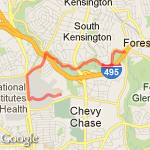 Beach to Stonebrook route map