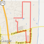 Bishop/cook/riverside/hospital route map